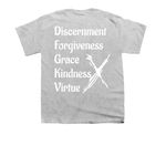 5 Blessings, a Sport Grey Youth Unisex Tee (back-view)