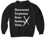 5 Blessings, a Black Gildan Softstyle Pullover Hoodie (back-view)