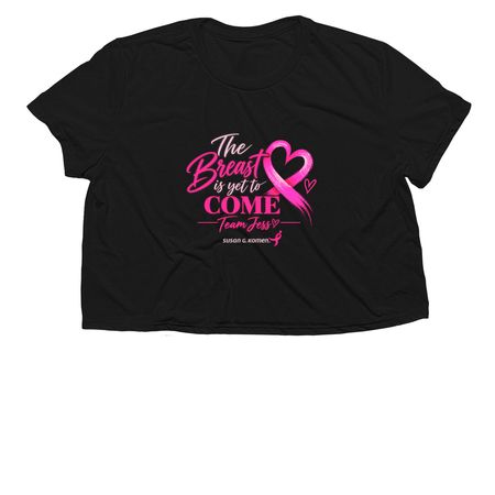 Join My Team, a Black Women?s Flowy Cropped Tee