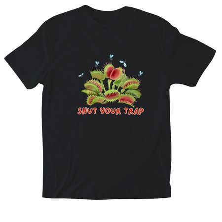 Shut Your Trap&nbsp;, a Black Softstyle Cotton Tee