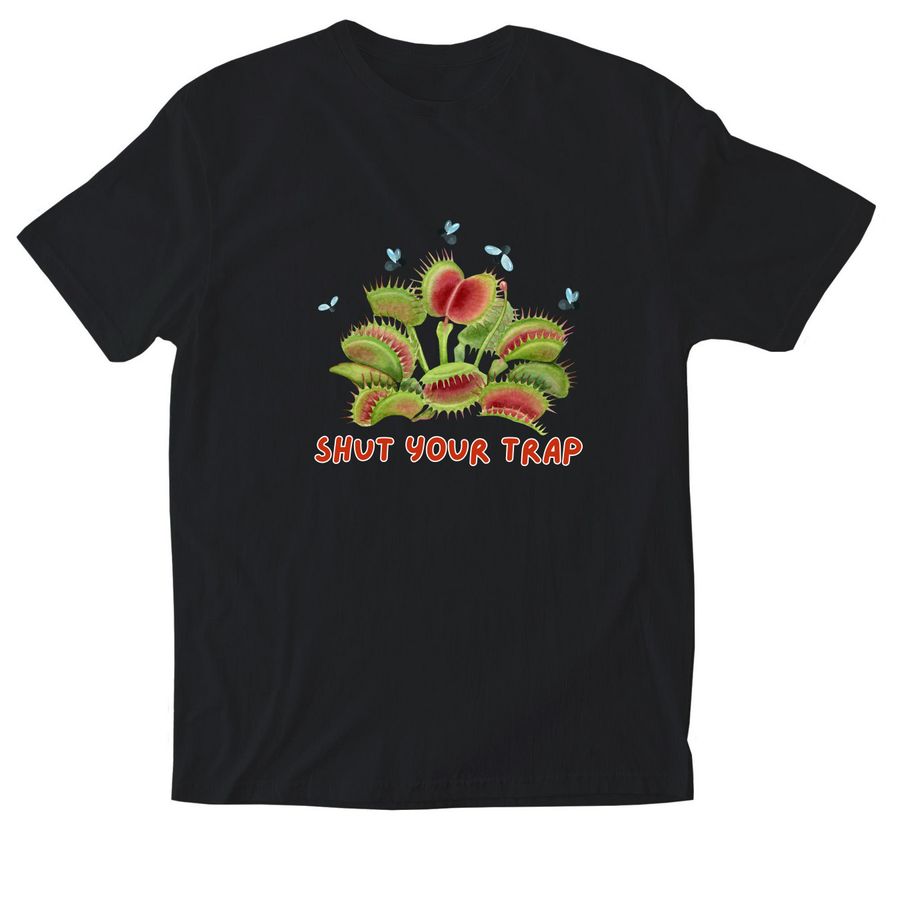 Shut Your Trap&nbsp;, a Black Softstyle Cotton Tee