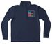 D112 Lenguaje Dual Language Performance&nbsp;, a True Navy Unisex Performance Quarter Zip Pullover
