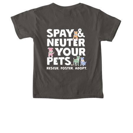 PHPDR Spay & Neuter, a Pepper Comfort Colors Youth Tee