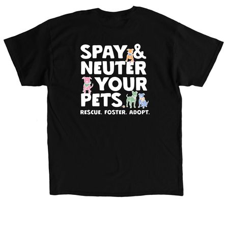 PHPDR Spay & Neuter, a Black Classic Unisex Tee