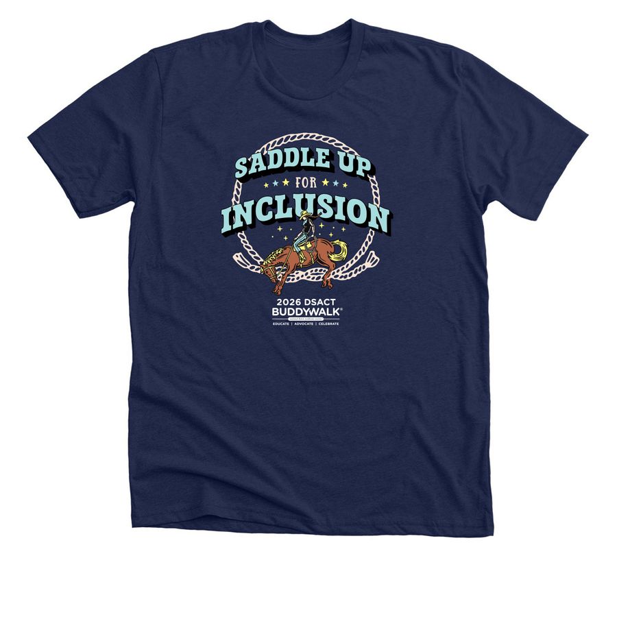 2026 DSACT Buddy Walk? T-Shirts, a Solid Navy Blend Premium Unisex Tee