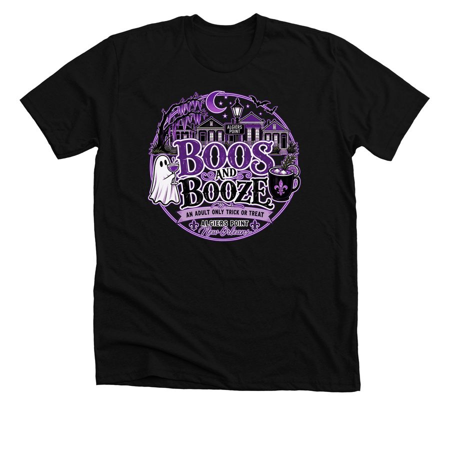 Boos and Booze 26, a Solid Black Blend Premium Unisex Tee
