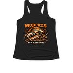 Athletic Mudcats, a Black Women's Performance Tank (back-view)