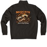 Athletic Mudcats, a Black Nike Women's Club Half Zip Pullover (back-view)