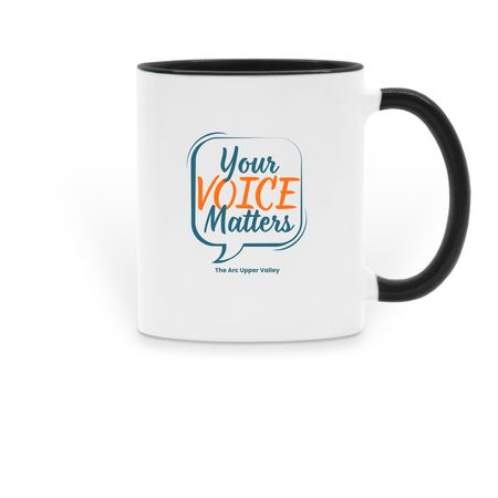 Your Voice Matters Collection, a Black Two-Tone Ceramic Mug