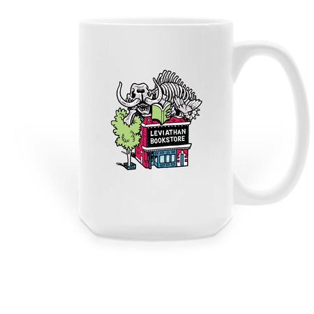 Leviathan Bookstore, a White Large Coffee Mug