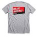 Nerds for Democracy, a Athletic Heather Premium Unisex Tee (back-view)