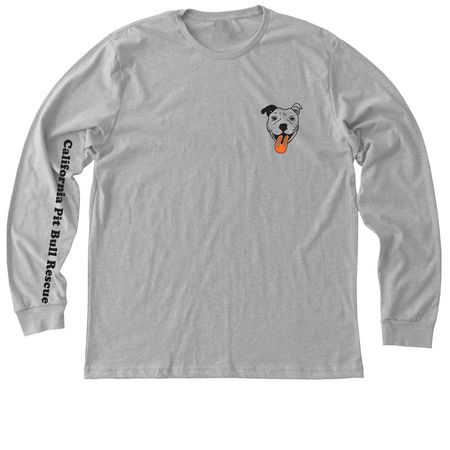 CA Pit Bull - Sunset 2, a Athletic Heather Premium Long Sleeve Tee