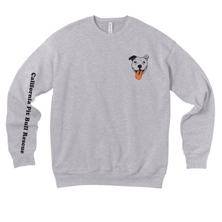 CA Pit Bull - Sunset 2, a Athletic Heather Premium Drop Shoulder Sweatshirt