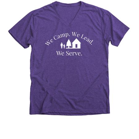 Send Girls to Camp 2026, a Purple Rush Premium V-Neck Tee