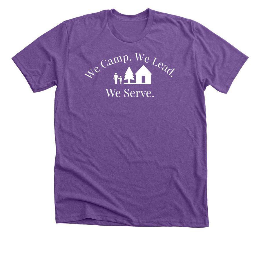 Send Girls to Camp 2026, a Heather Team Purple Premium Unisex Tee