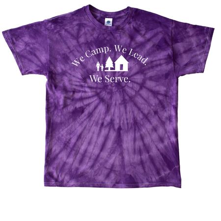 Send Girls to Camp 2026, a Purple Classic Tie Dye Tee
