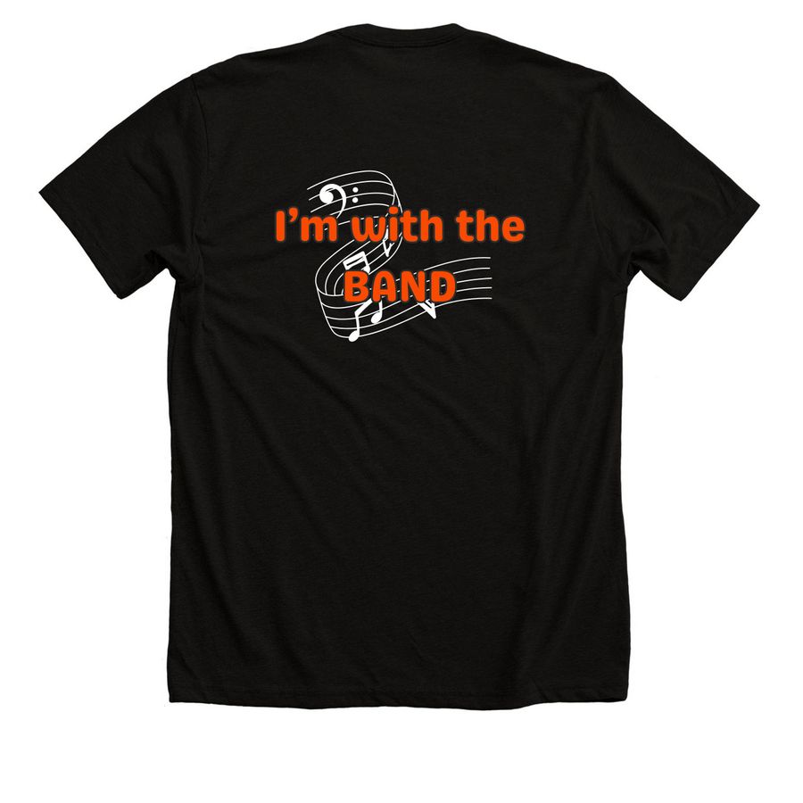 Grissom "I'm with the Band", a Solid Black Blend Premium Unisex Tee