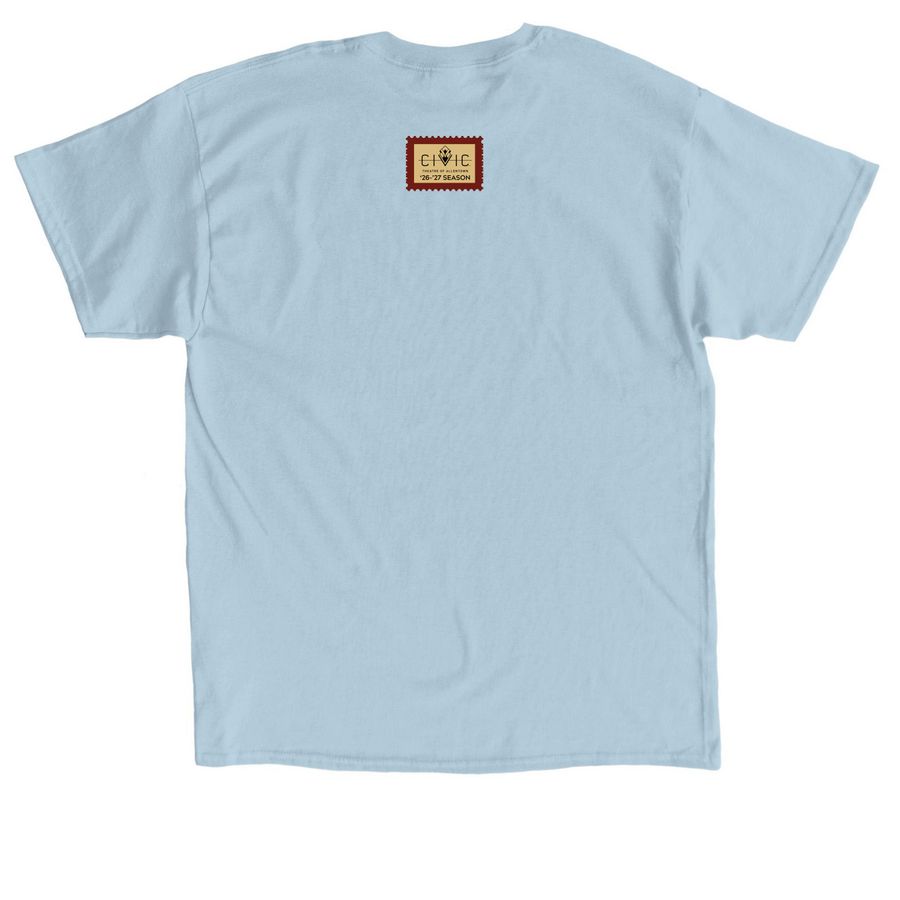 Sheep & Sins Merch, a Light Blue Classic Unisex Tee (back-view)