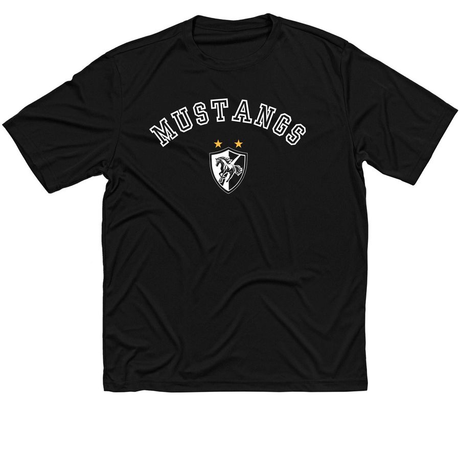 Bane Mustangs, a Black Classic Performance Tee