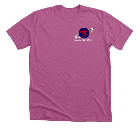Lewis Ski Club - Summer Apparel, a Heather Magenta Premium Unisex Tee
