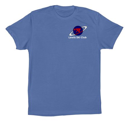 Lewis Ski Club - Summer Apparel, a Columbia Blue Premium Cotton Tee