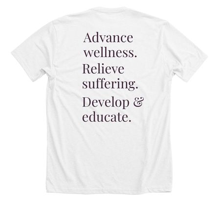 Parkland Mission, a Solid White Blend Premium Unisex Tee (back-view)