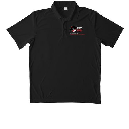 GCGR - Polo, a Black Unisex Performance Polo