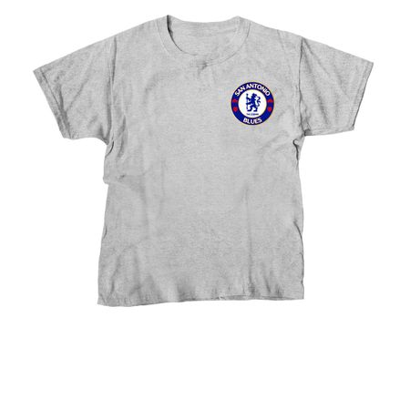 San Antonio Blues badge, a Sport Grey Youth Unisex Tee