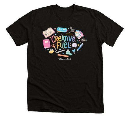 KAD Wear | Creative Fuel, a Solid Black Blend Premium Unisex Tee