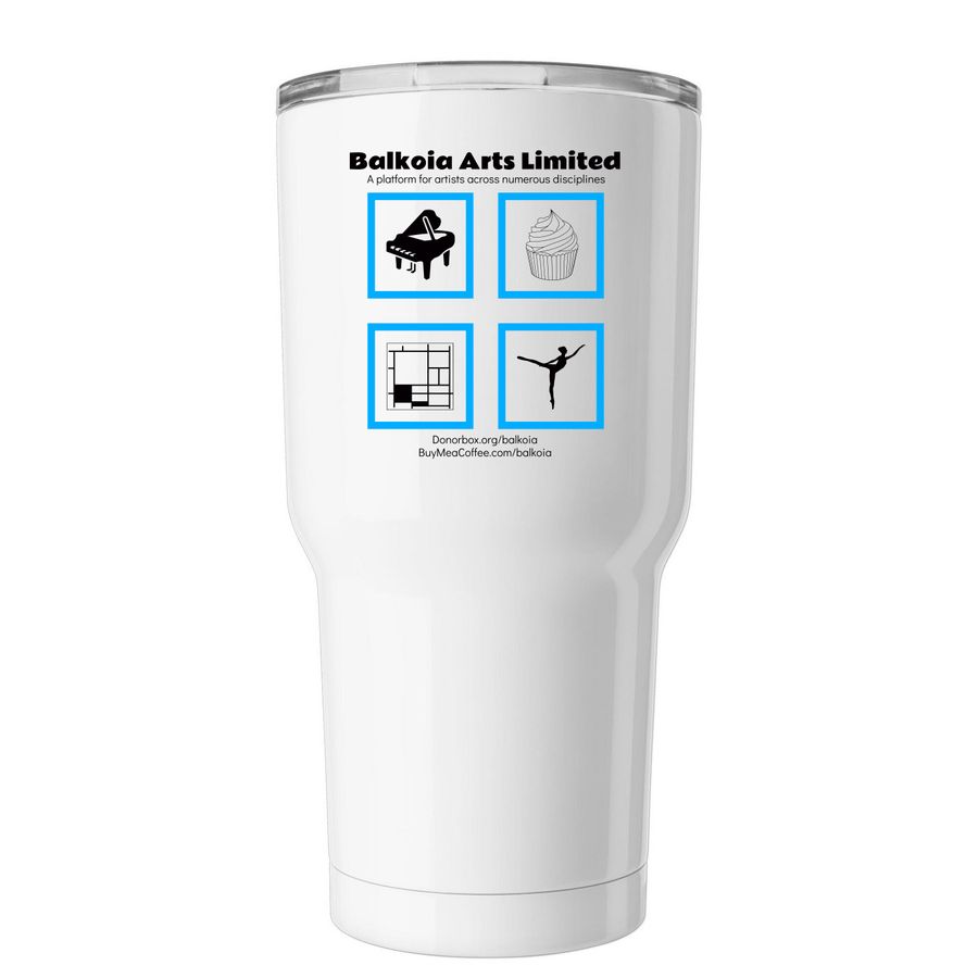 Balkoia Arts Limited - Insulated Tumbler, a White Insulated Tumbler