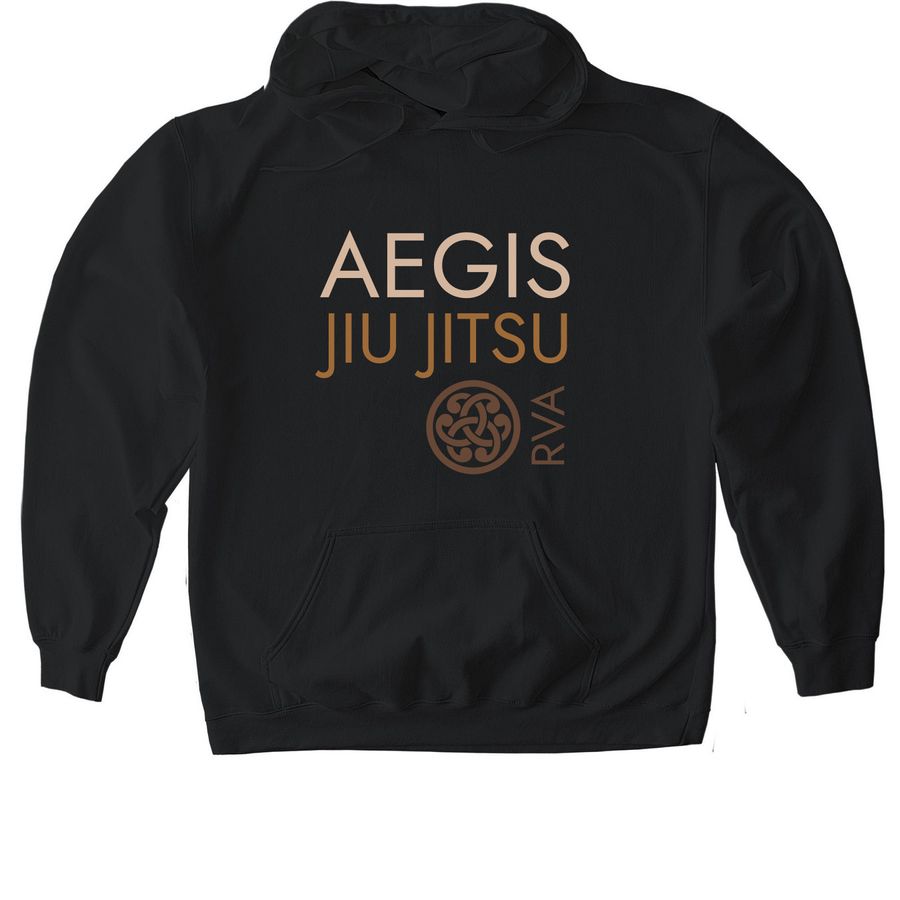 Bronze Custom, a Black Gildan Softstyle Pullover Hoodie