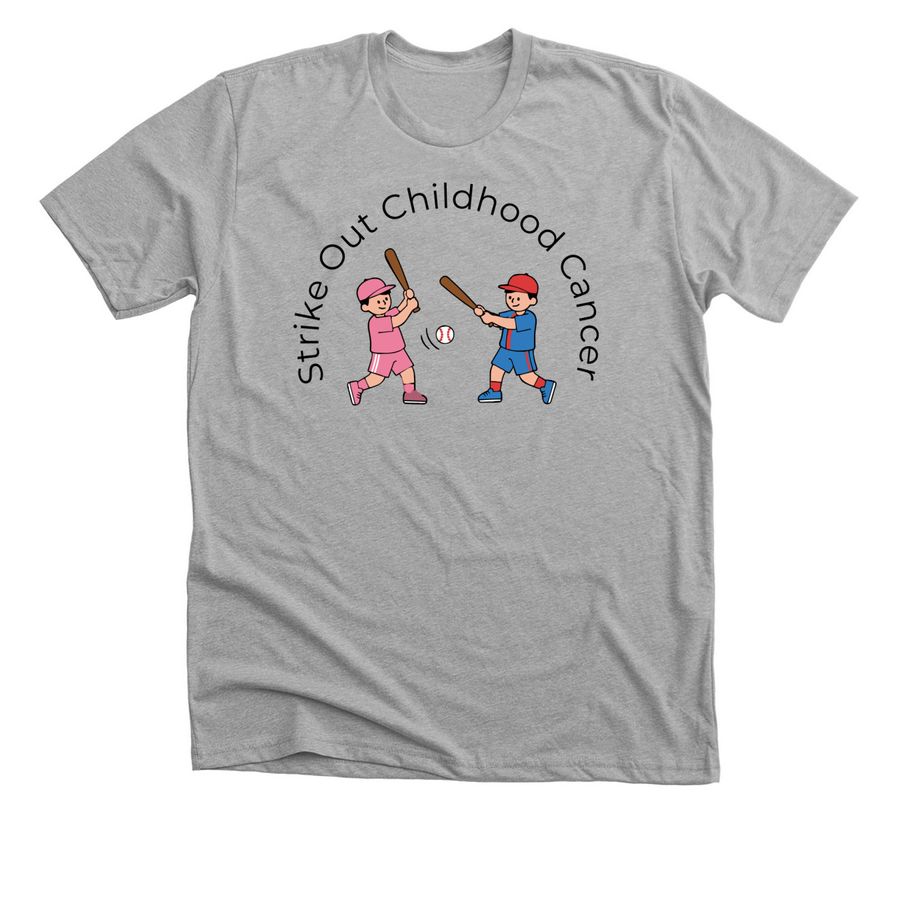 ACP 12 Strike out cancer, a Athletic Heather Premium Unisex Tee