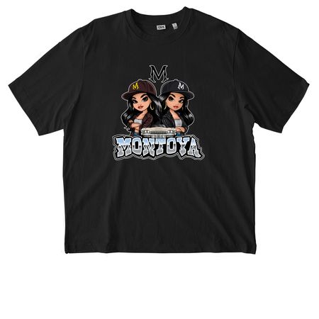 Montoya Twinz 2026, a Black Stanley/Stella Unisex Freestyler Heavyweight Tee