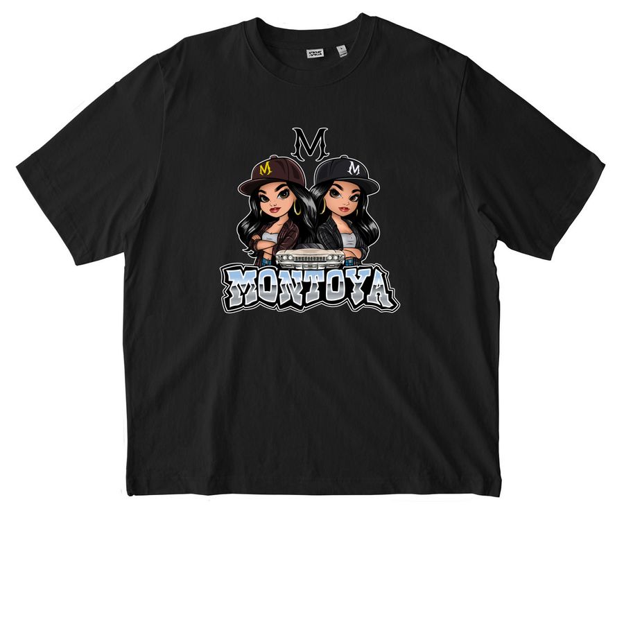 Montoya Twinz 2026, a Black Stanley/Stella Unisex Freestyler Heavyweight Tee