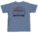 4th of July, a Blue Jean Comfort Colors Unisex Tee (back-view)