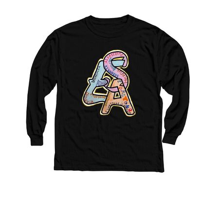 The Amelia, a Black Youth Long Sleeve Tee