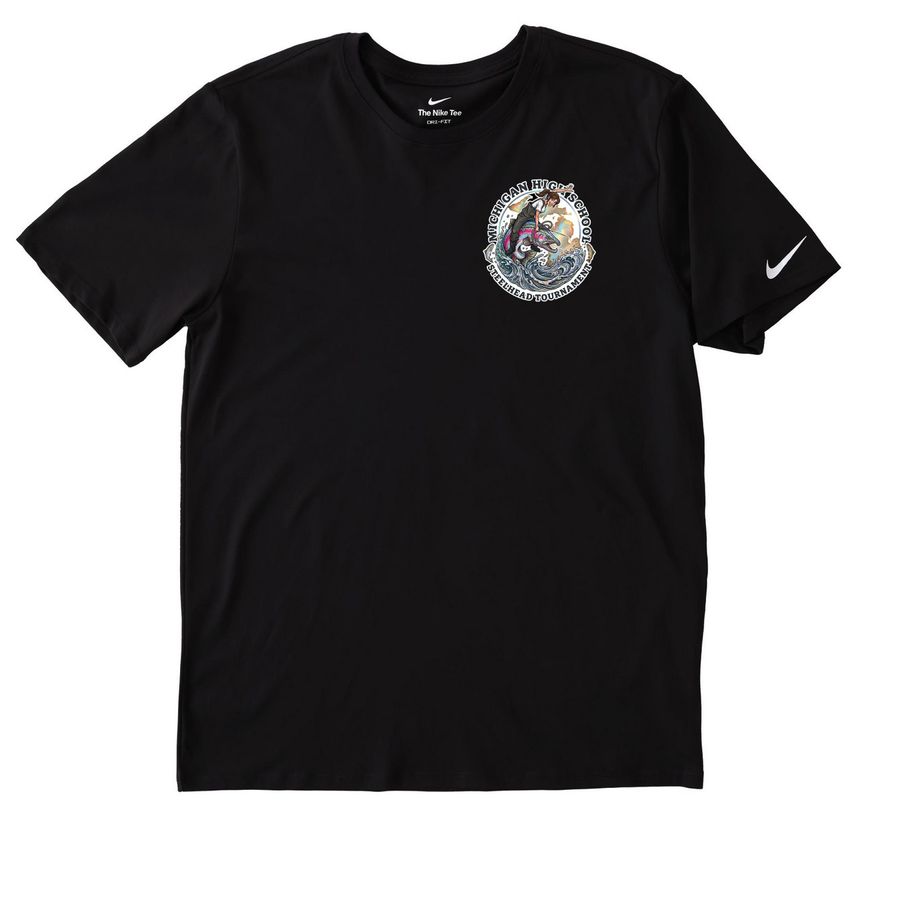 MHSST Active Wear Front/Back - Female, a Black Nike Dri-FIT Jersey Blend Performance Tee