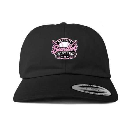 Sandlot Sisters Hats, a Black Printed Classic Baseball Cap