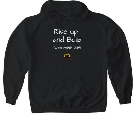 Generations Adult Day Service Rebuild, a Black Gildan Softstyle Pullover Hoodie