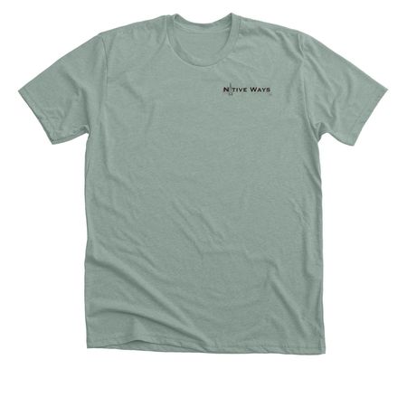 All Eyes, a Heather Sage Premium Unisex Tee