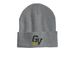 GV Bees Logo Beanie Cap, a Dark Heather Grey Printed Cuffed Beanie