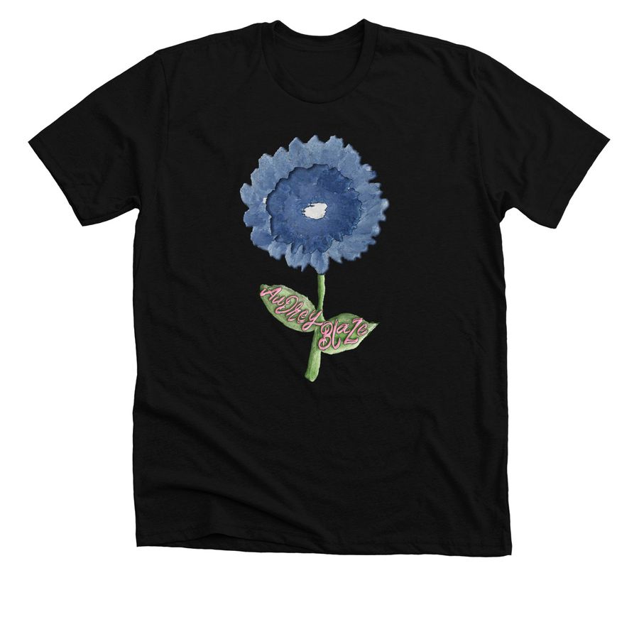 Audrey Blaze Logo Tee, a Solid Black Blend Premium Unisex Tee