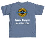 Special Olympics, a Blue Jean Comfort Colors Unisex Tee (back-view)