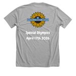 Special Olympics, a Athletic Heather Premium Unisex Tee (back-view)