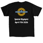 Special Olympics, a Black Classic Unisex Tee (back-view)