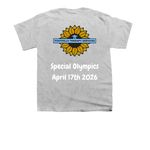 Special Olympics, a Sport Grey Youth Unisex Tee (back-view)