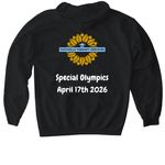 Special Olympics, a Black Gildan Softstyle Pullover Hoodie (back-view)