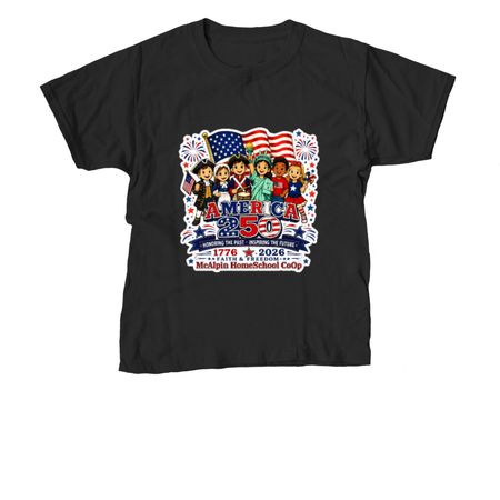 Kid's of McAlpin Homeschool CoOp, a Black Youth Unisex Tee