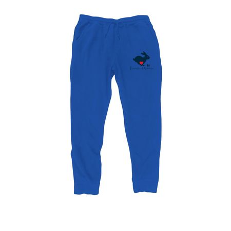 Friends of Rabbits Logo Pants, a Royal Midweight Fleece Joggers