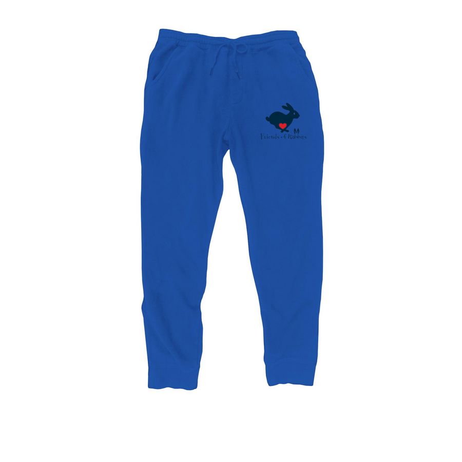 Friends of Rabbits Logo Pants, a Royal Midweight Fleece Joggers